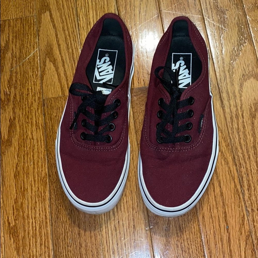 Maroon vans great condition